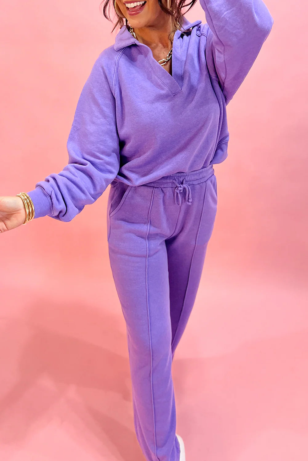 Purple Pullover Set