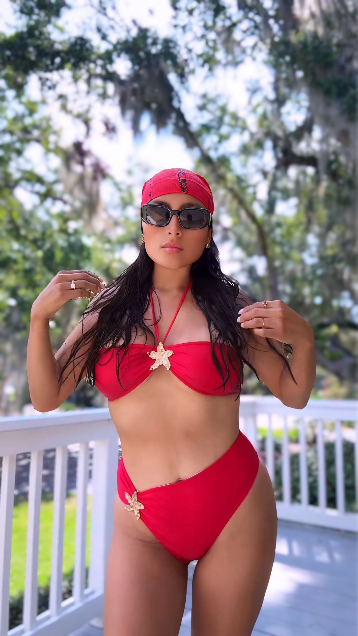 SELF TIE SWIMSUIT SET