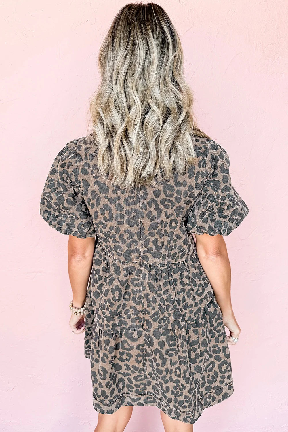 Leopard Denim Dress