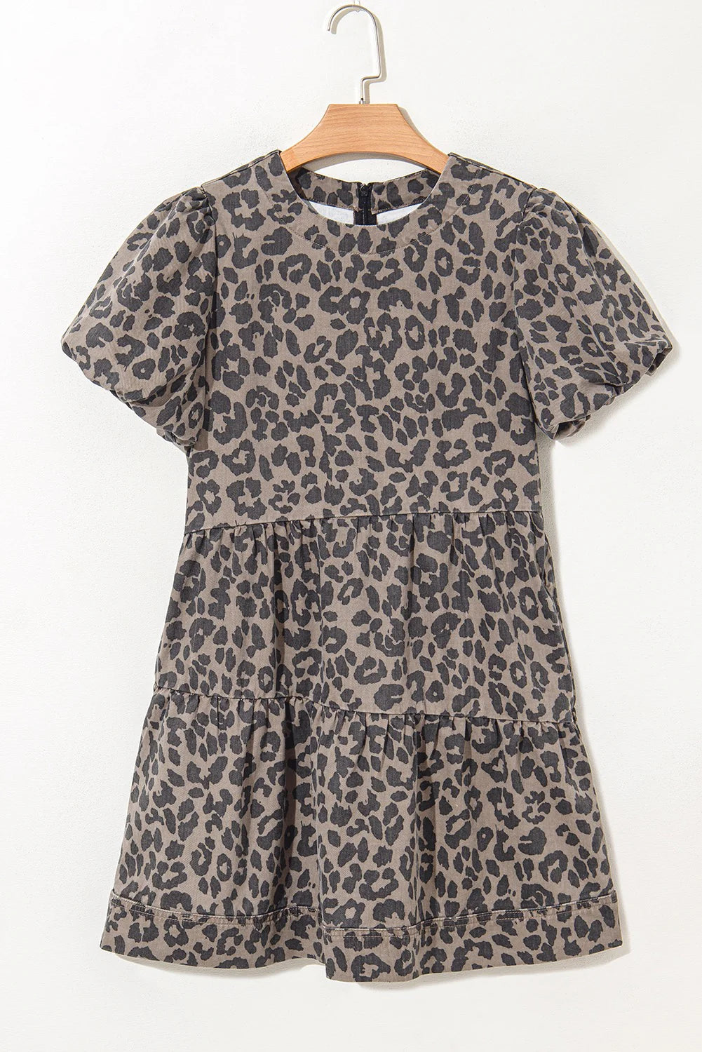 Leopard Denim Dress