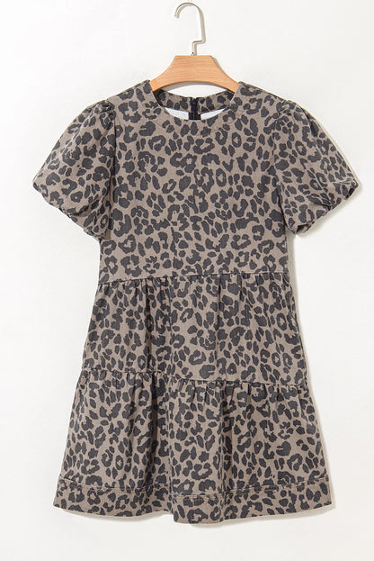 Leopard Denim Dress
